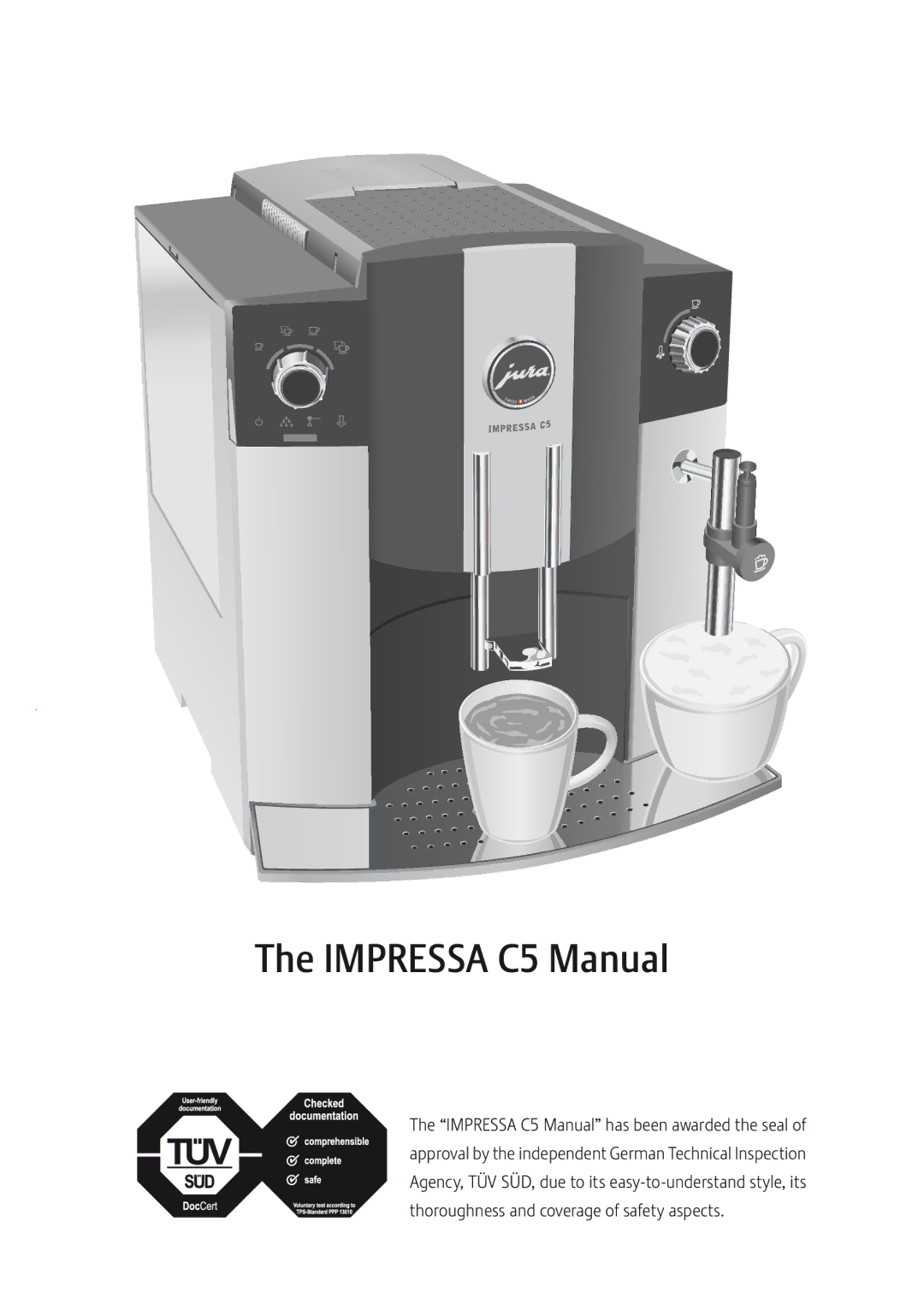 Jura Capresso IMPRESSA C5 manual Impressa C5 Manual 