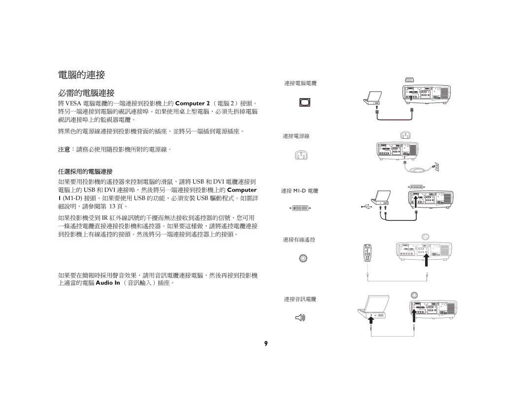 Jura Capresso LP 850 manual 電腦的連接, 必需的電腦連接, 任選採用的電腦連接 