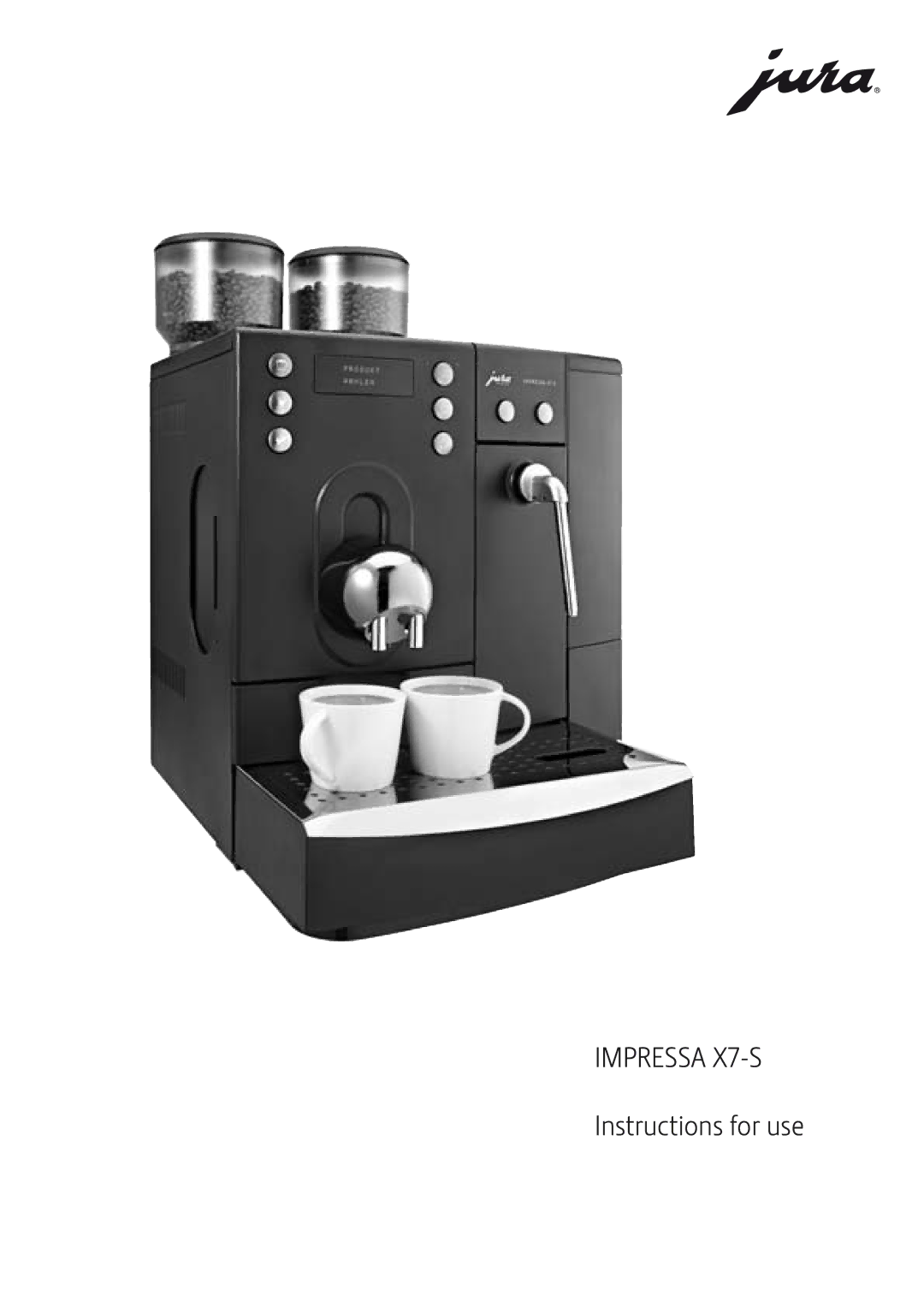 Jura Capresso manual Impressa X7-S 