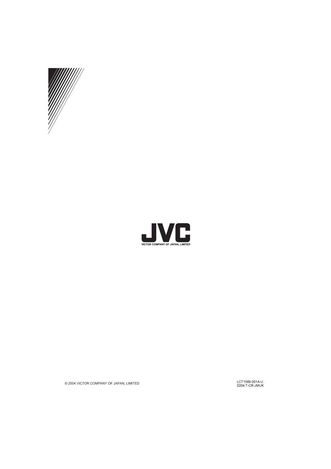 JVC 0204-T-CR-JMUK manual Victor Company of JAPAN, Limited 