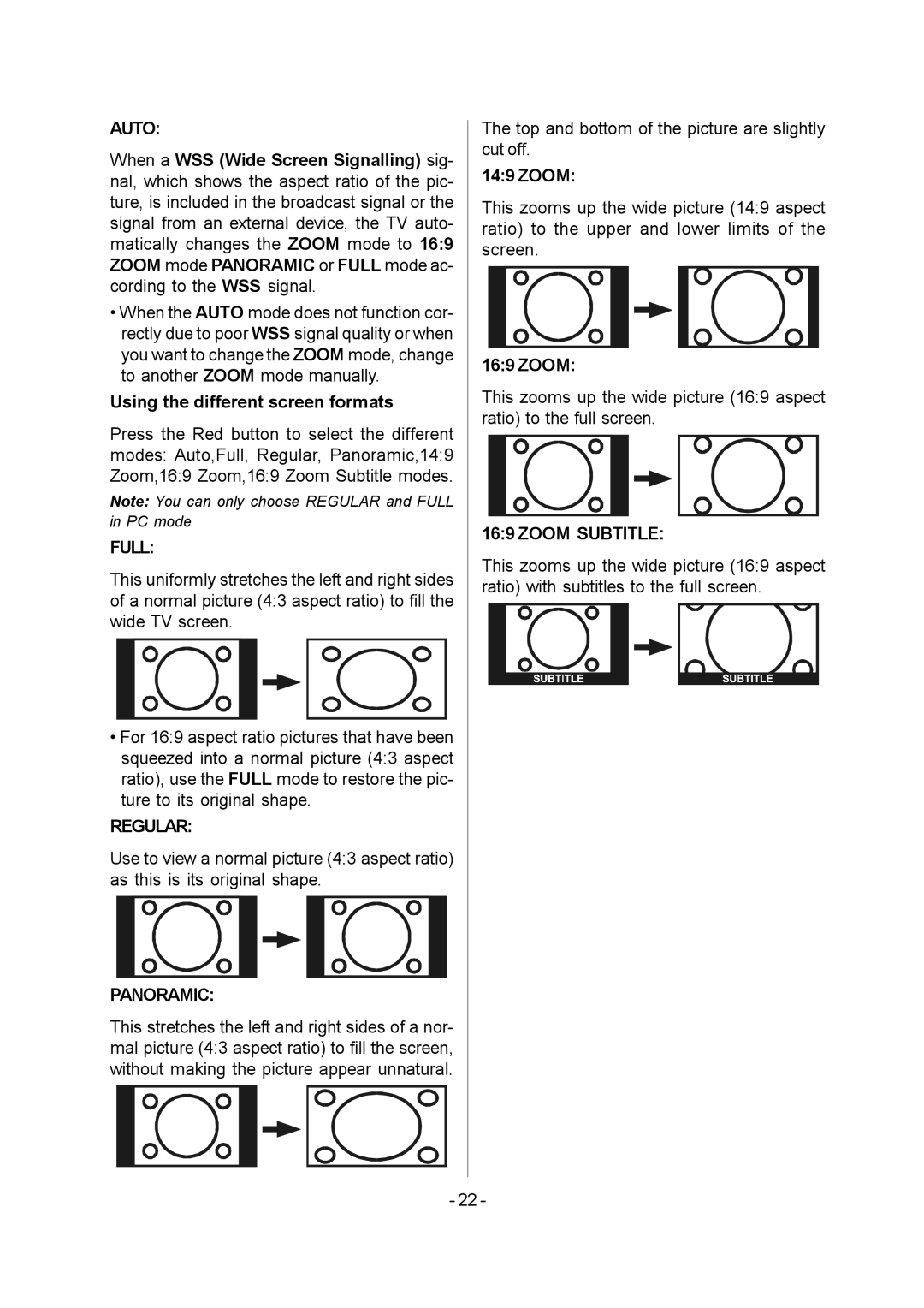 JVC 1004MKH-VT-VT manual Zoom Subtitle 