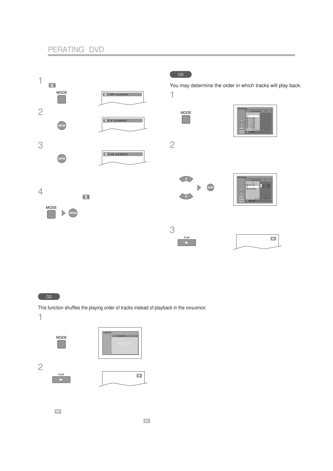 JVC 1EMN24939, A94N5UH manual Repeat A-B Playback, Random Playback, You can repeat playback between a and B on a disc 