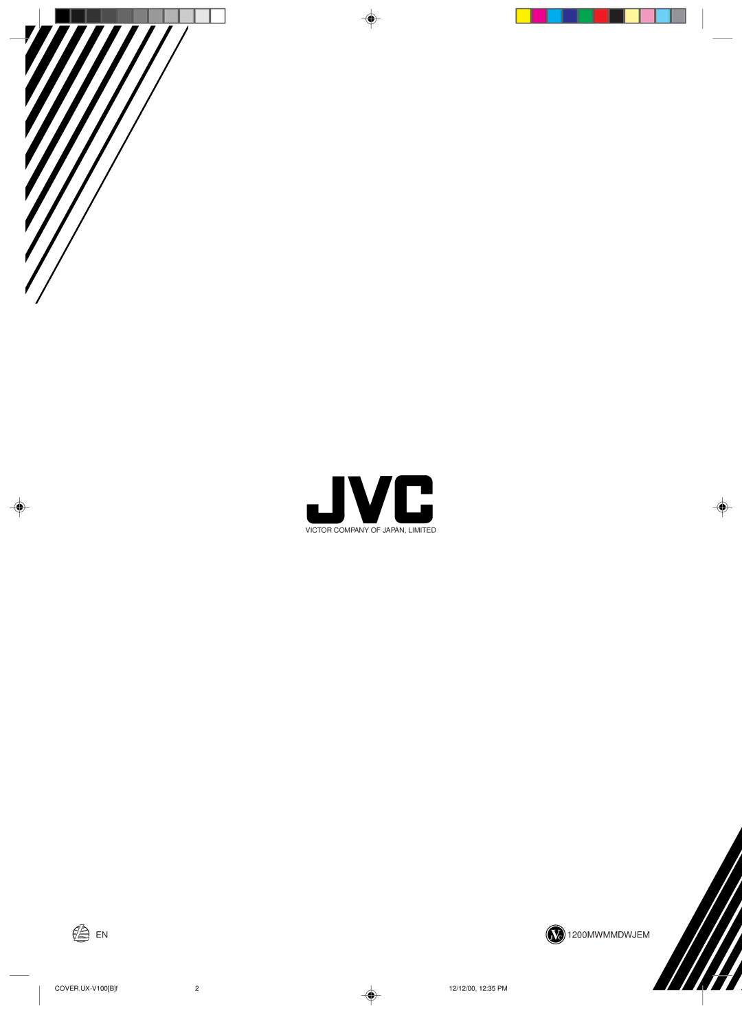 JVC 20981IEN manual 1200MWMMDWJEM 