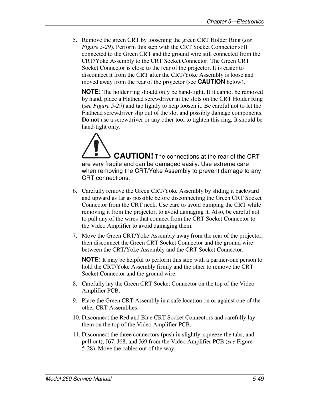 JVC 250 service manual Electronics 