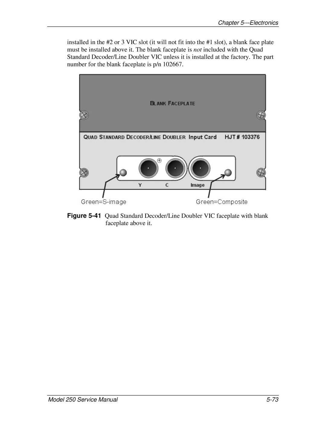 JVC 250 service manual Electronics 