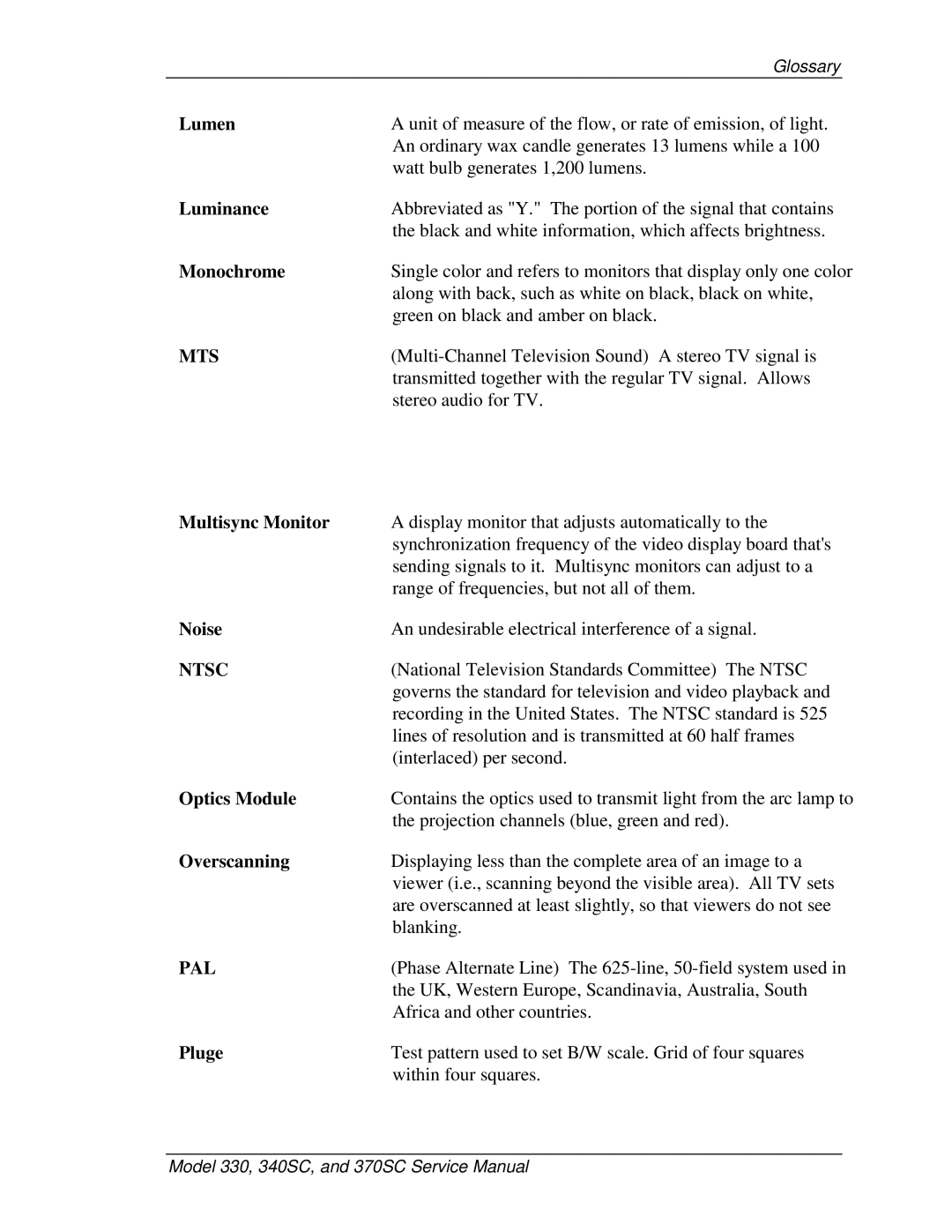 JVC 330, 370 SC, 340 SC service manual Mts 