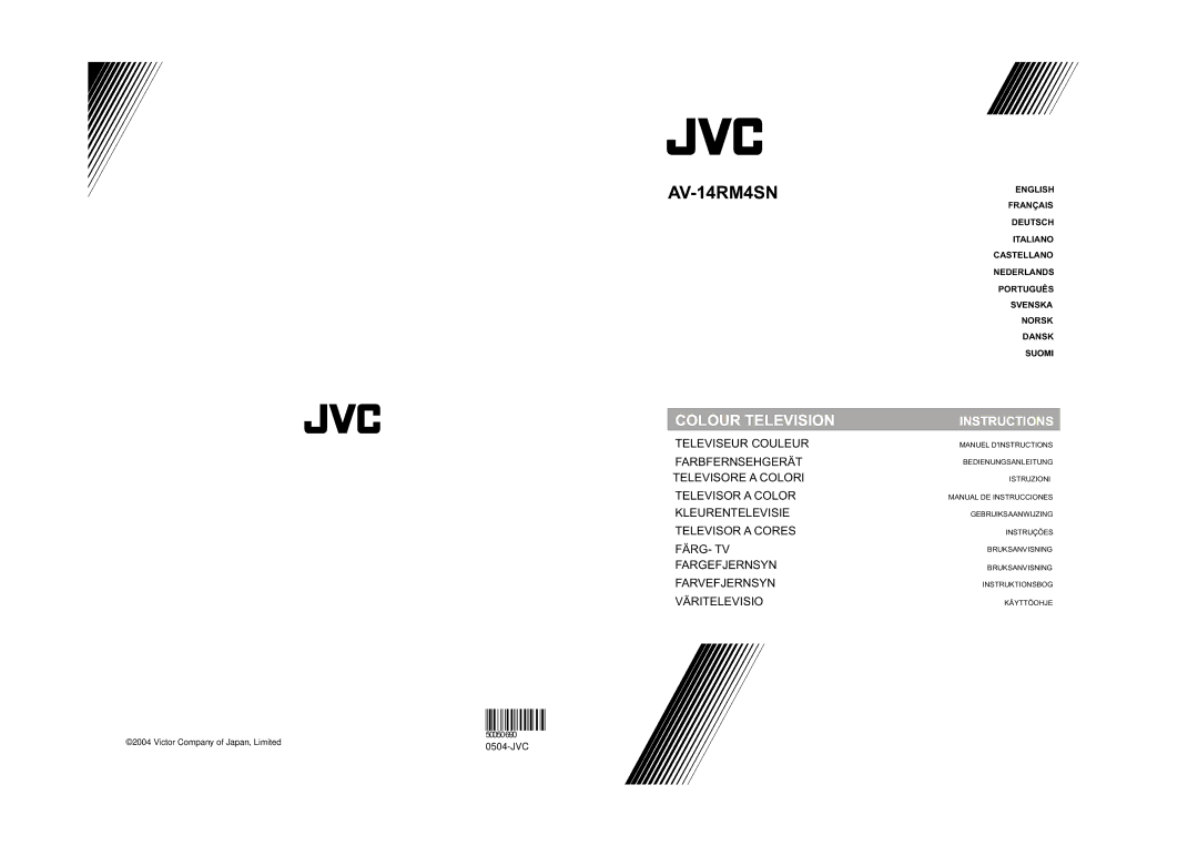 JVC 50050690 manual AV-14RM4SN 