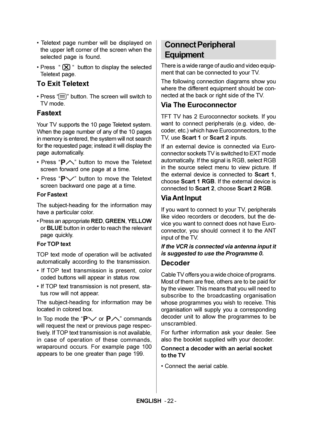 JVC 50059704 manual Connect Peripheral Equipment 