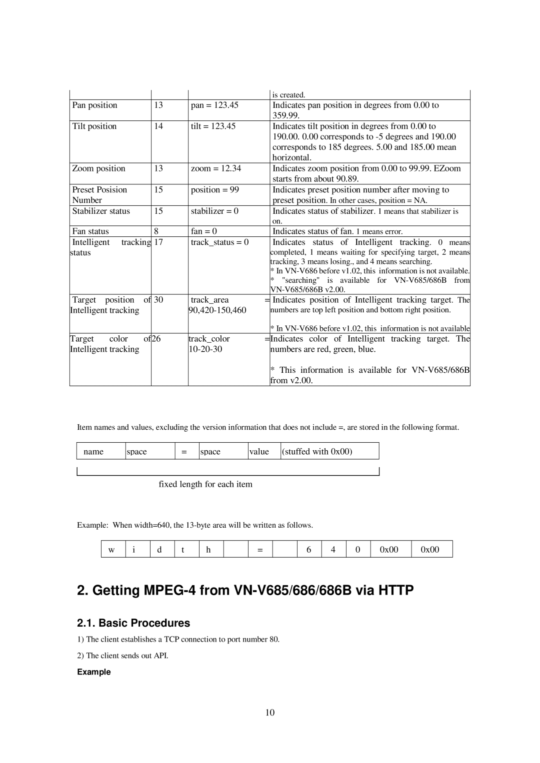 JVC 686BU, 686U, VN-V685U manual Getting MPEG-4 from VN-V685/686/686B via Http 