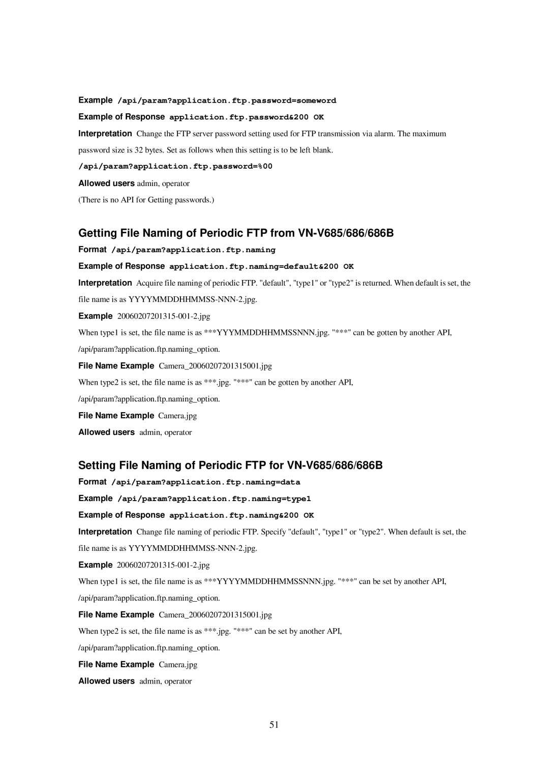 JVC 686U, 686BU, VN-V685U Getting File Naming of Periodic FTP from VN-V685/686/686B, Api/param?application.ftp.password=%00 