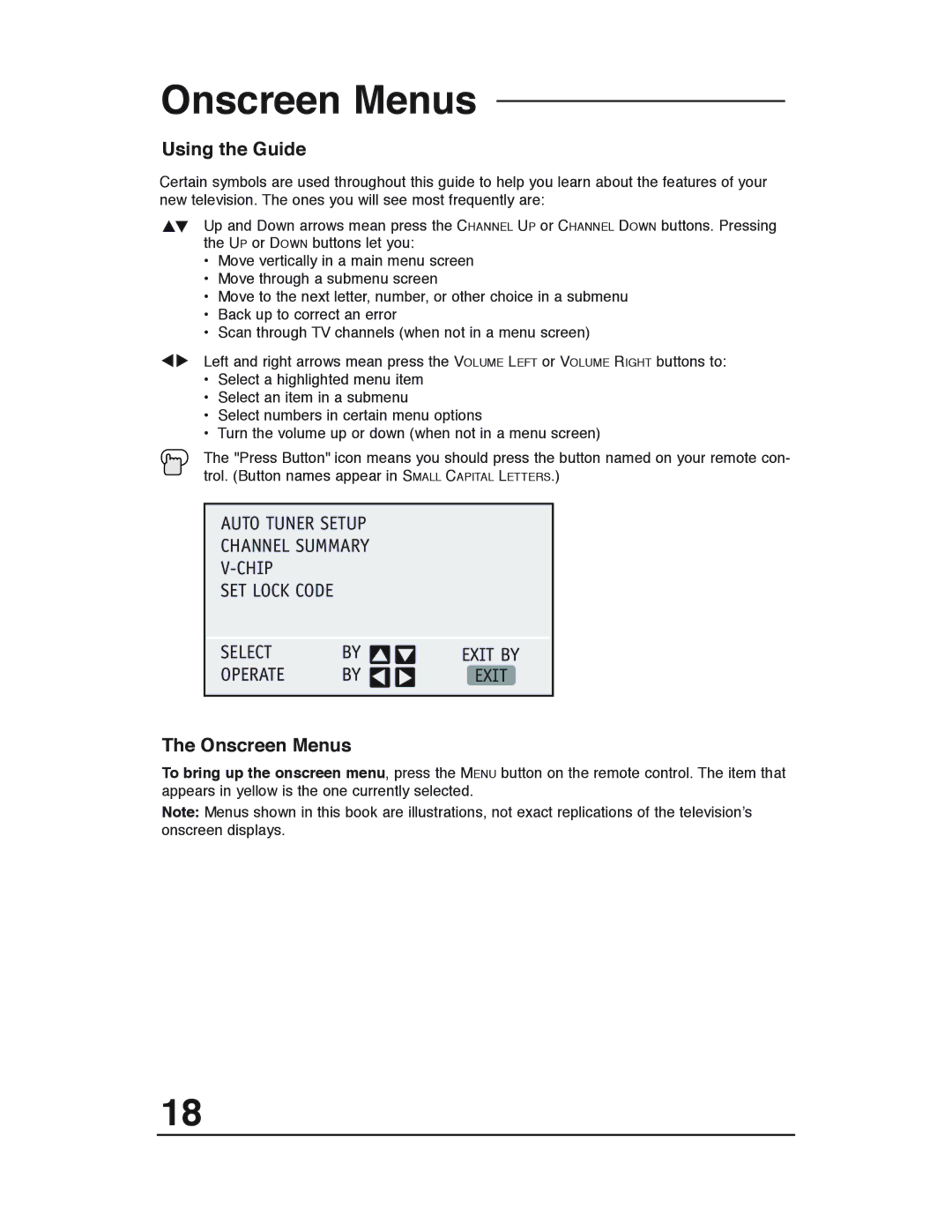 JVC AV 20320, AV 20321, AV-20320, AV-20321, C-20310, C-13310, C-13311 manual Onscreen Menus, Using the Guide 