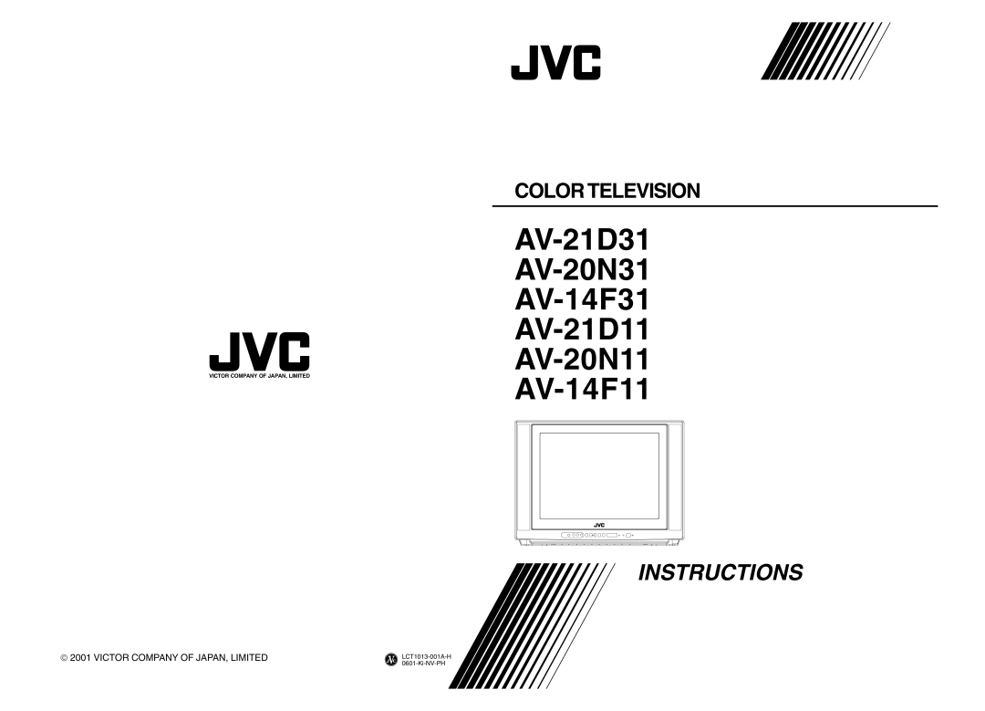 JVC AV-21D31, AV-20N31, AV-14F31, AV-21D11, AV-20N11, AV-14F11 manual 