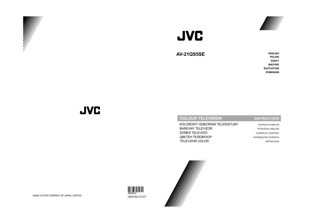 JVC AV-21QS5SE manual 