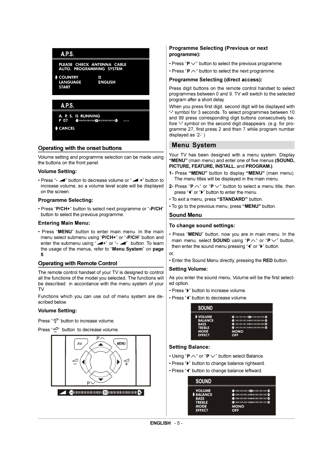 JVC AV-21RT4BE, AV-21RT4SE manual Menu System 