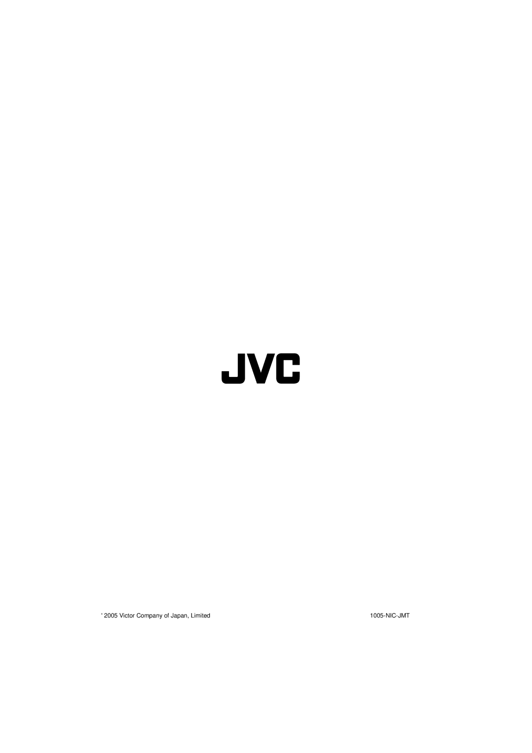 JVC AV-21V115 specifications Victor Company of Japan, Limited 