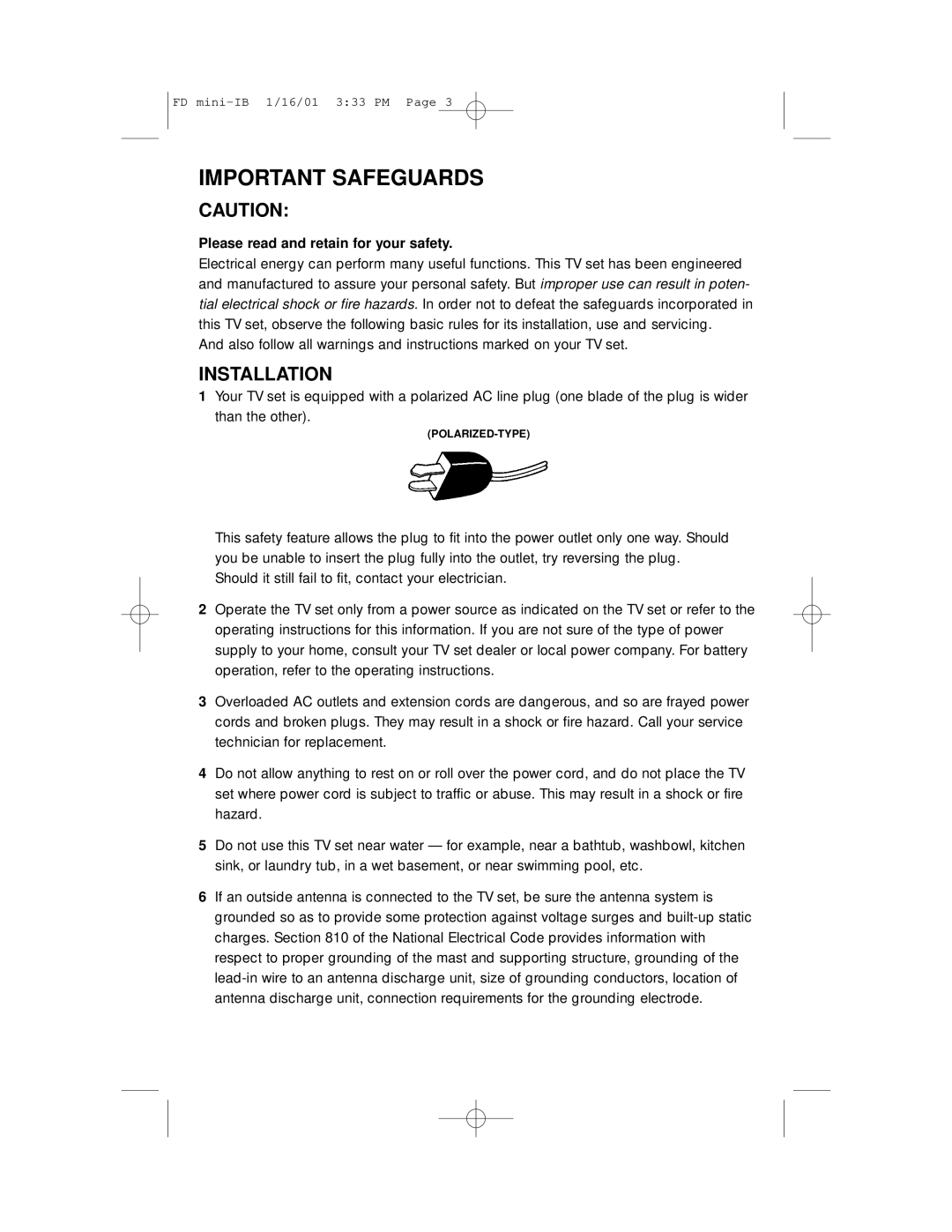 JVC AV 20D202, AV 27D302, AV 27D202, AV 27230 manual Important Safeguards, Please read and retain for your safety 