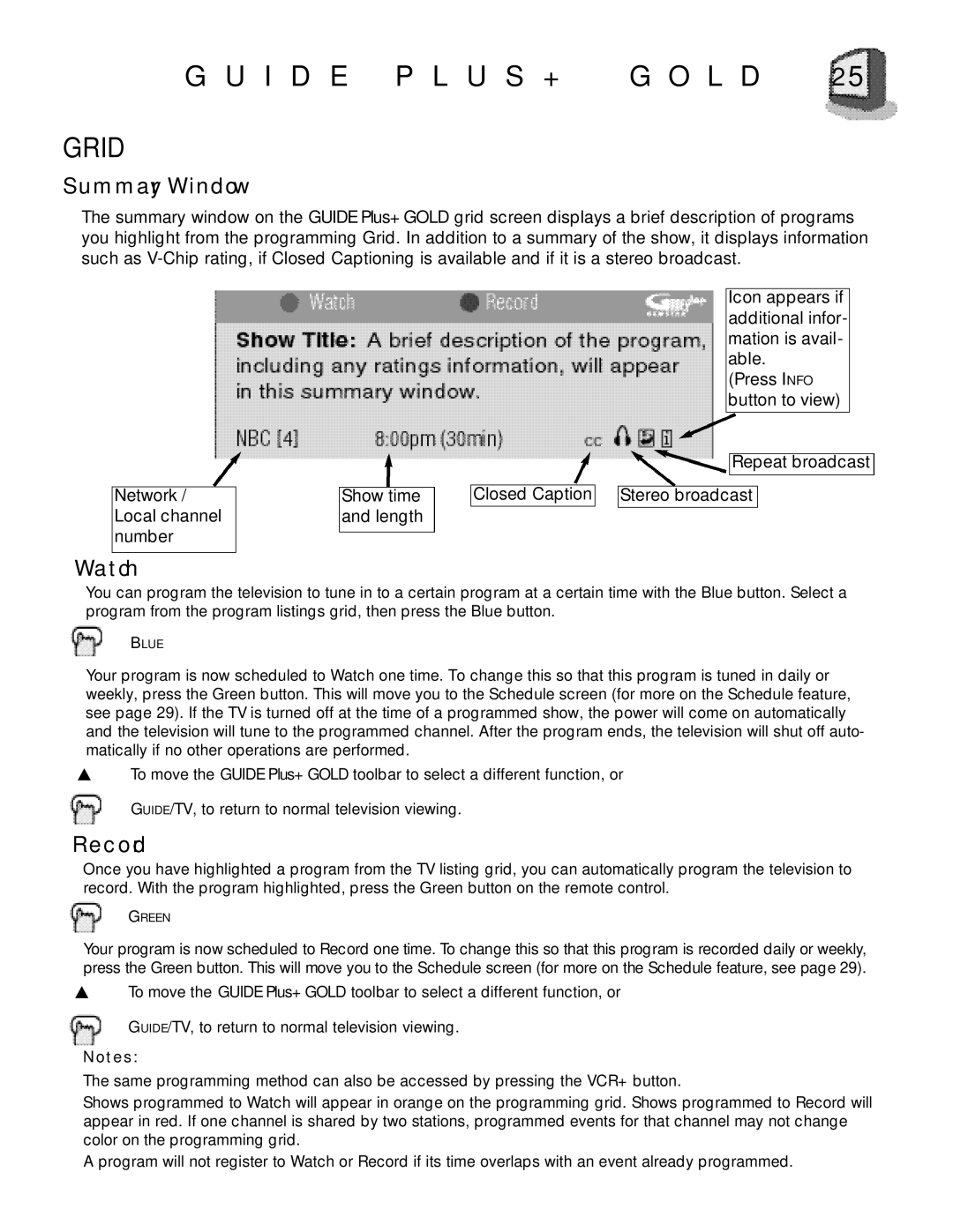 JVC AV-27D800 manual Summary Window 