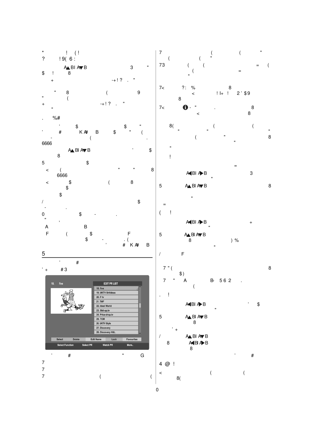 JVC AV-28E50SK, AV-32E50SK manual Edit PR List 