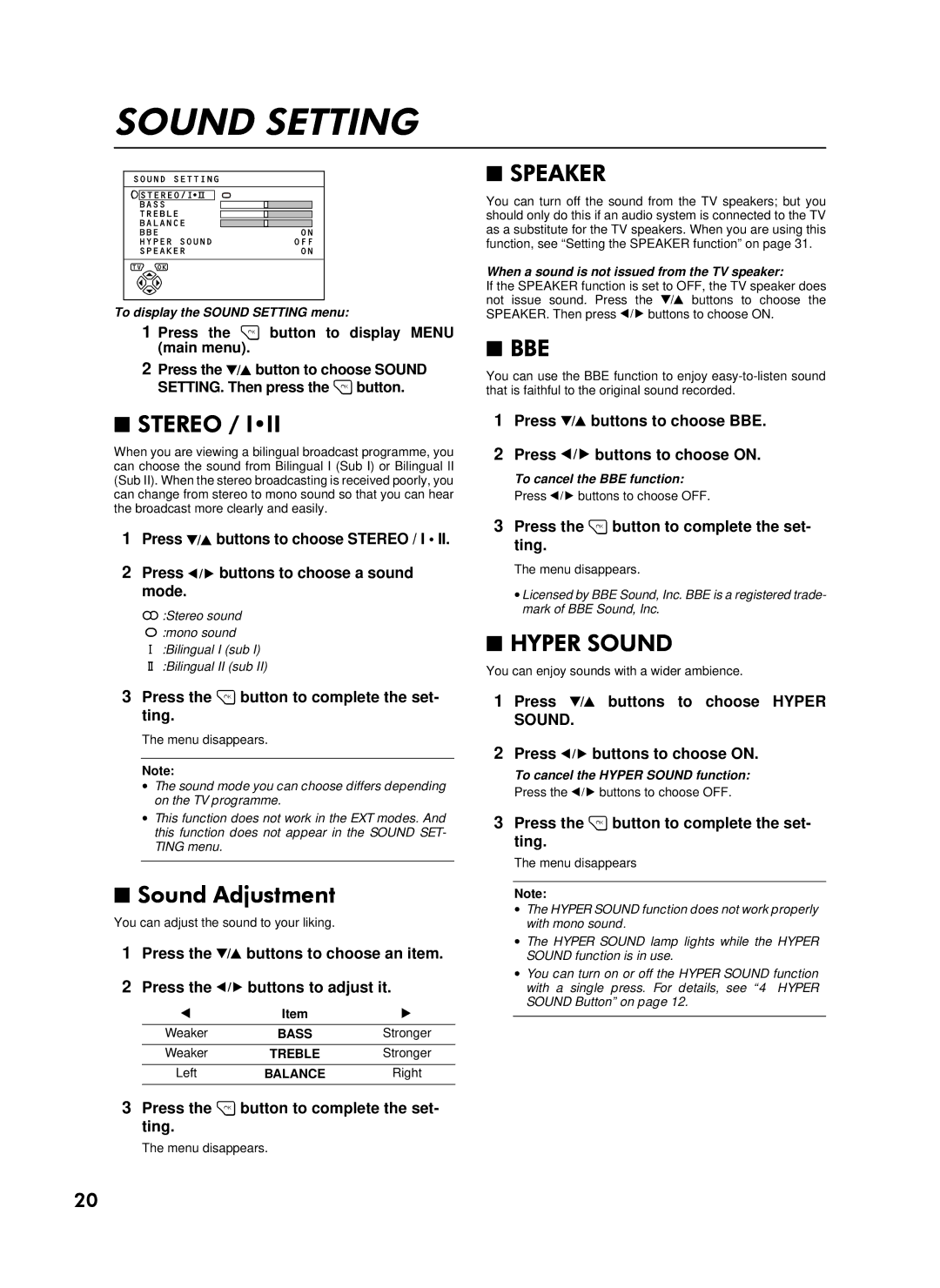 JVC 0300-T-CR-JMUK, AV-28WFT1EI, LCT0622-001A-U specifications 6281#677,1, 6752#2#,‡, 6RXQG#$GMXVWPHQW, 63$.5, +35#6281 