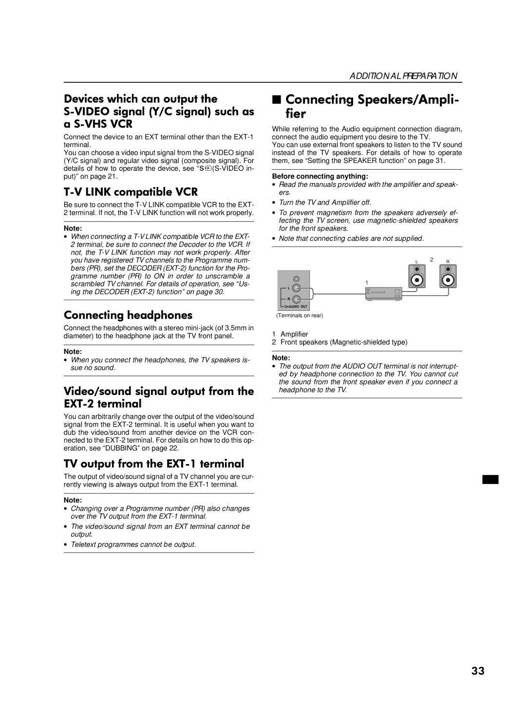 JVC AV-28WFT1EI Ilhu, 709#/,1.#FRPSDWLEOH#9&5, Rqqhfwlqj#Khdgskrqhv, 609,2#VLJQDO#+2&#VLJQDO,#VXFK#DV D#609+6#9&5 