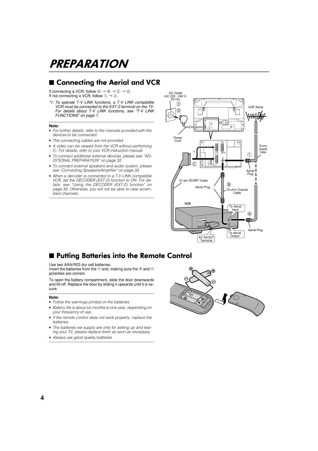 JVC AV-28WFT1EK, AV-32WFT1EK specifications Vcr 