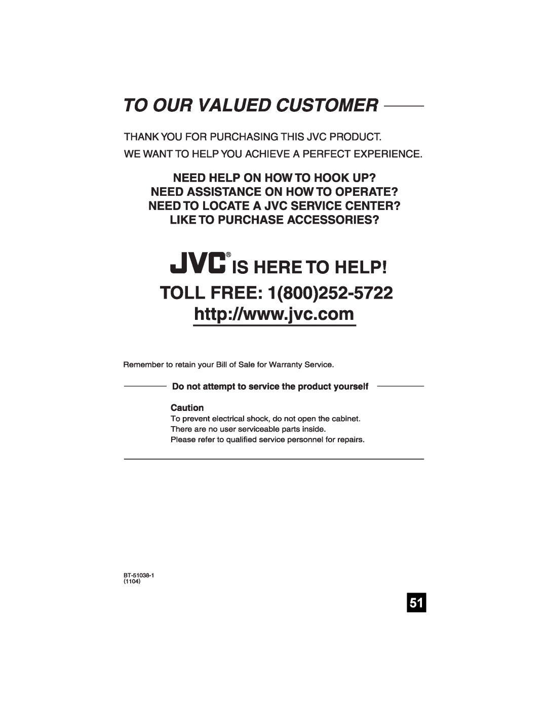 JVC AV 30W476 manual 