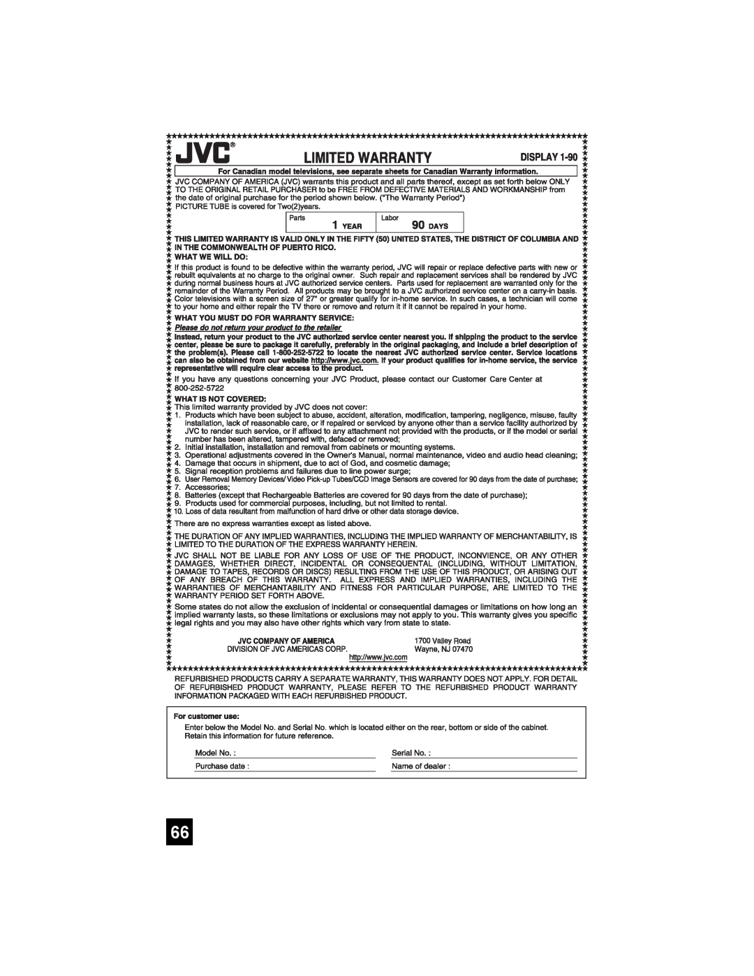 JVC AV-30W777, AV-30W767, AV 30W777 manual 
