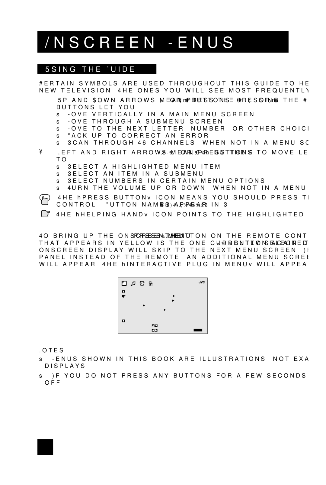 JVC AV 32D305, AV 27D305 manual Onscreen Menus, Using the Guide 