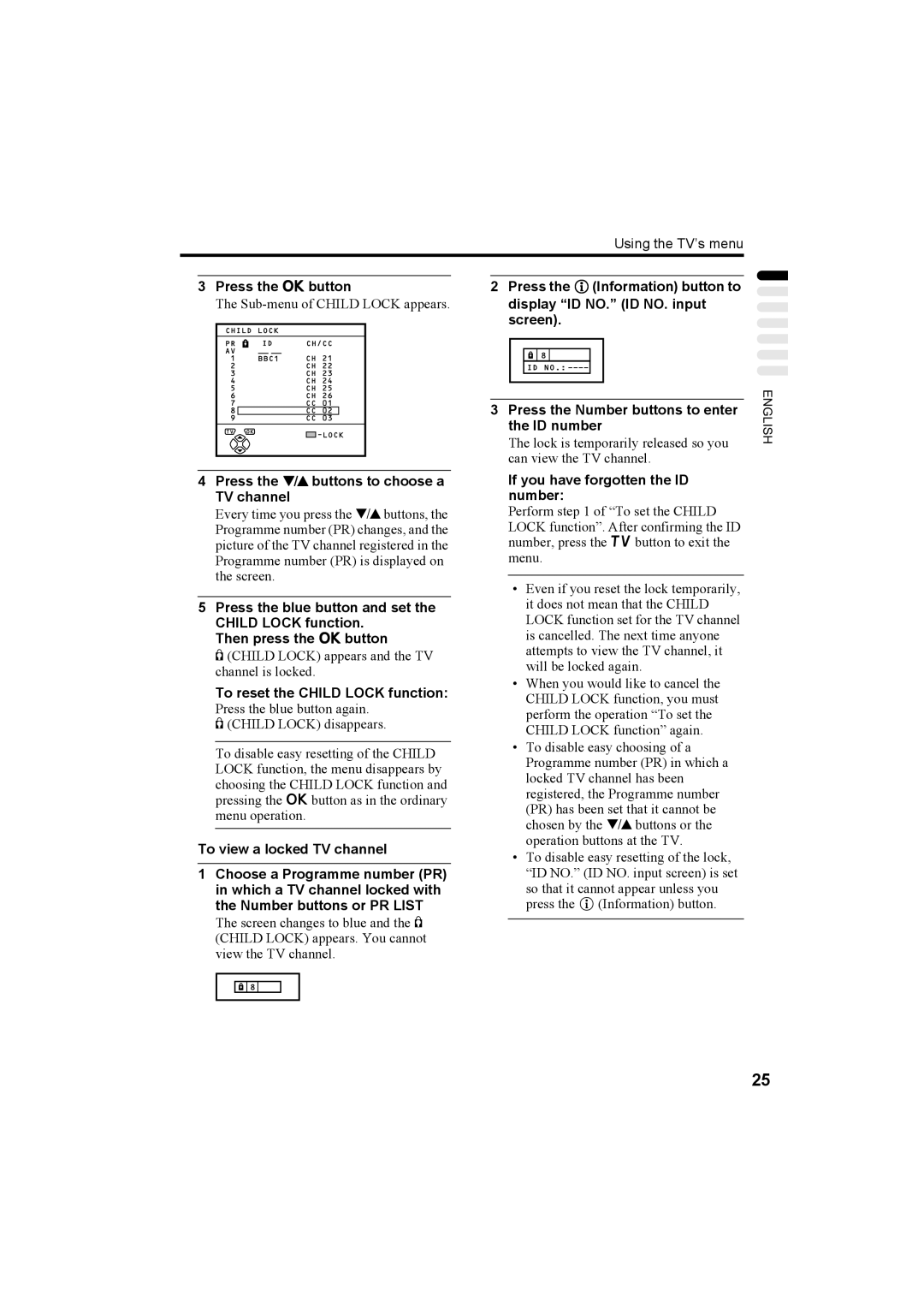 JVC AV-32R370KE, AV-28R370KE specifications Press the abutton 