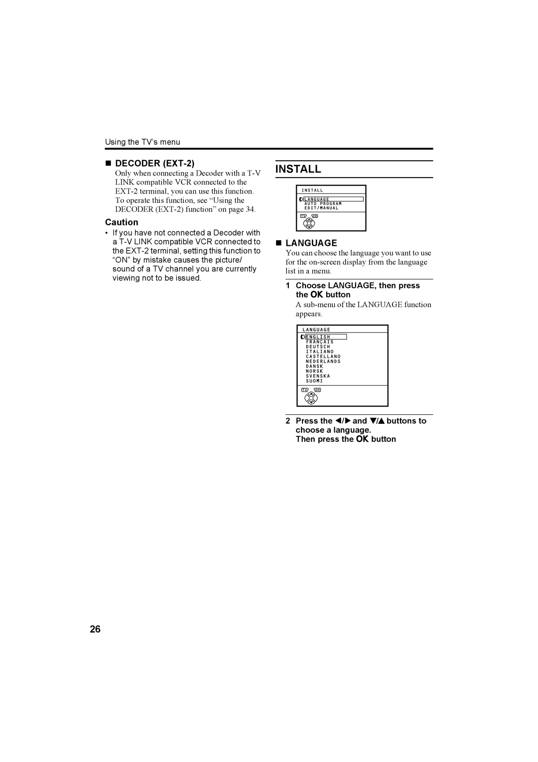 JVC AV-28R370KE, AV-32R370KE specifications Install 