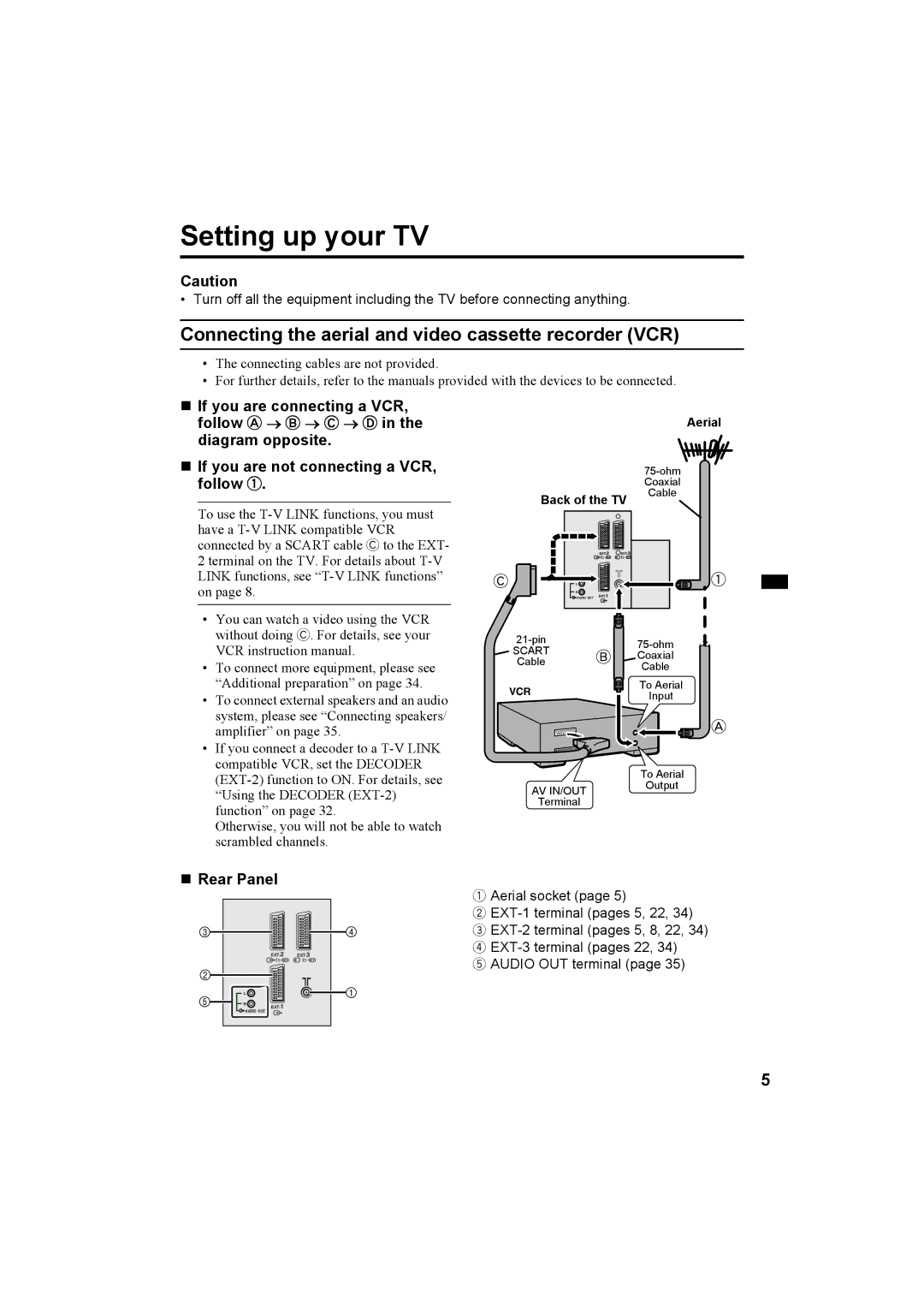 JVC AV-32R370KE, AV-28R370KE specifications You can watch a video using the VCR 