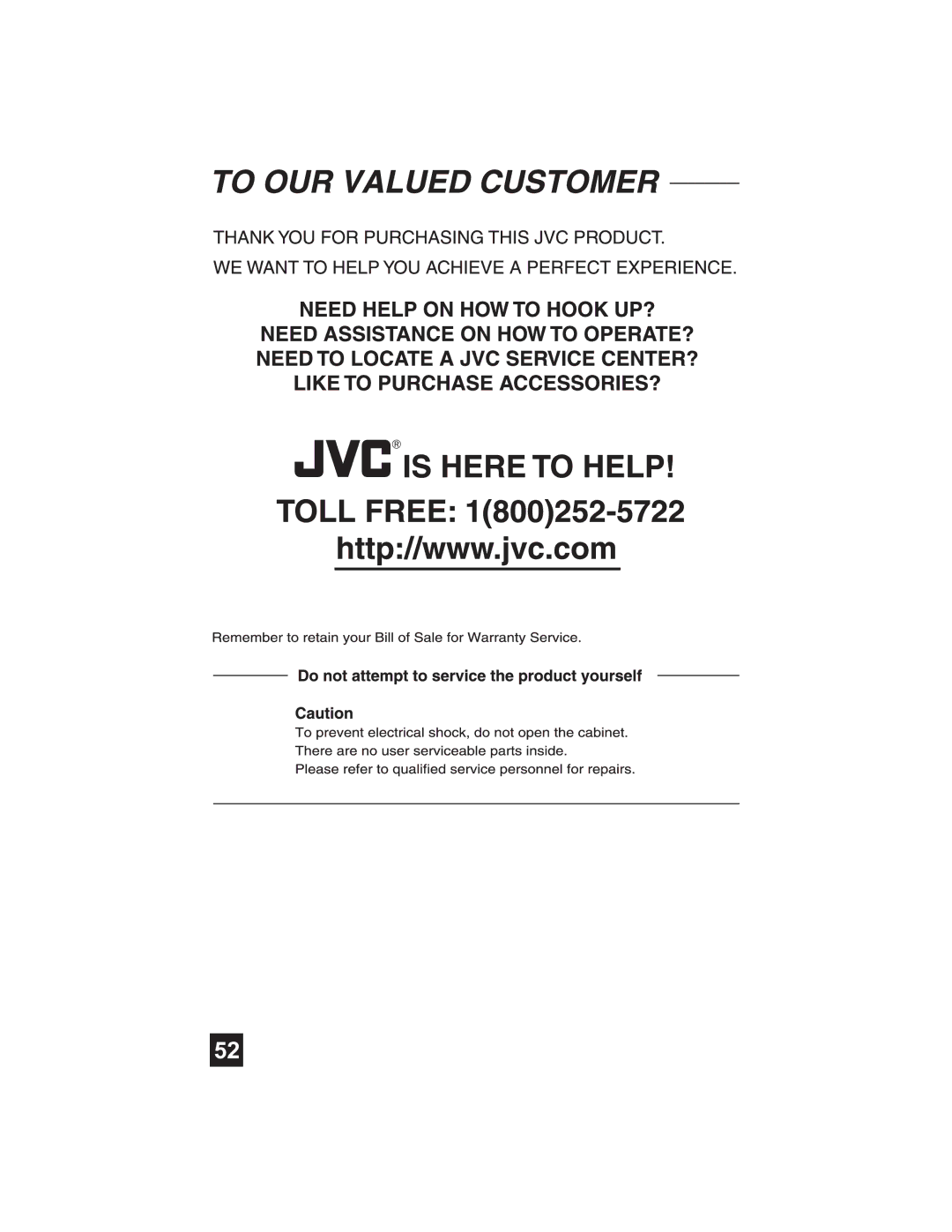 JVC AV-32S565 manual 