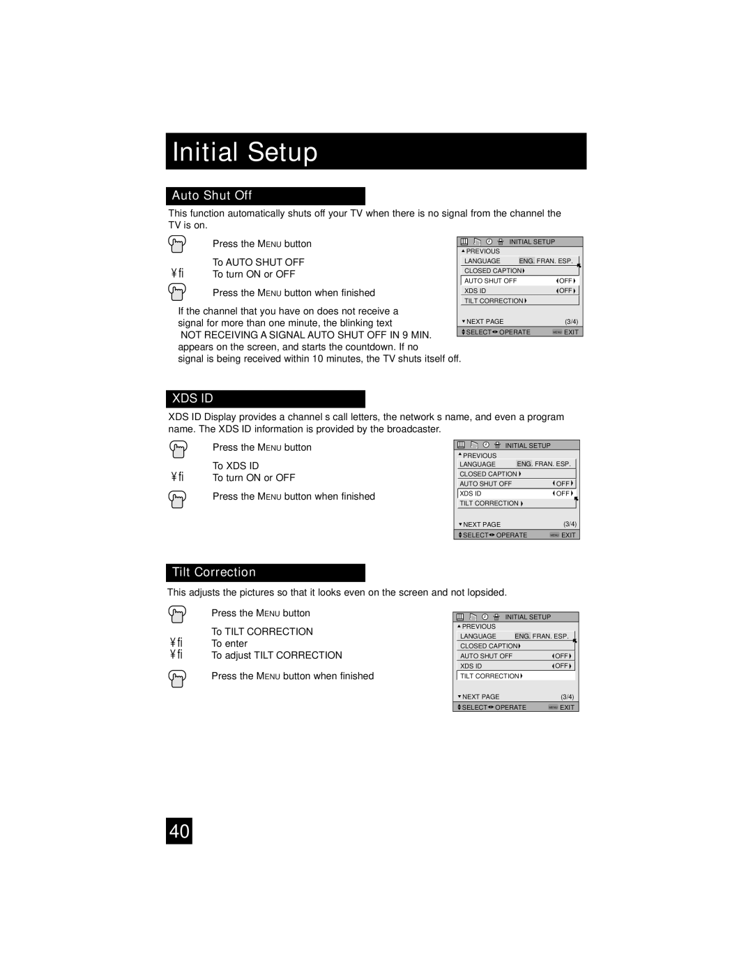 JVC AV-32S565 manual Xds Id 