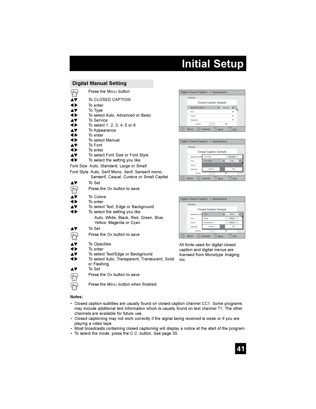 JVC AV 27S776, AV 32S776, AV 30W776, AV-32S776, AV-32S766, AV-30W776, AV-27S776 manual Digital Manual Setting 