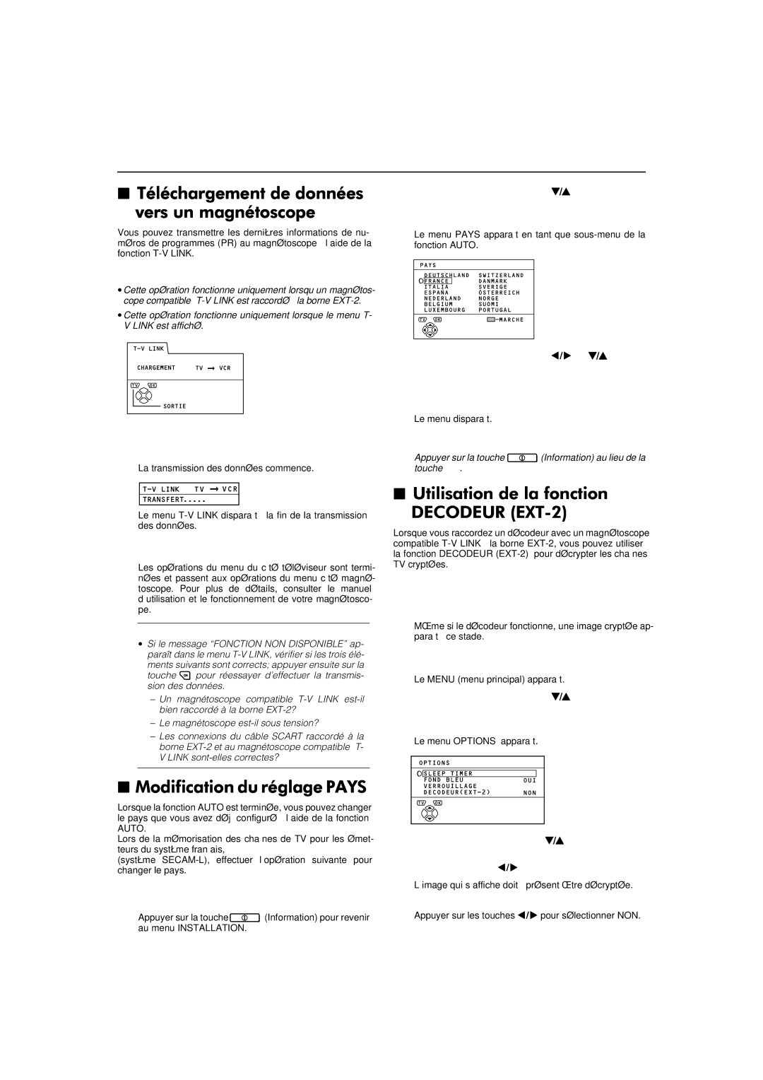 JVC AV-32WFT1EP, AV-28WFT1EP Mettre le magnétoscope sous tension Appuyer sur la touche, Afficher le menu Installation 