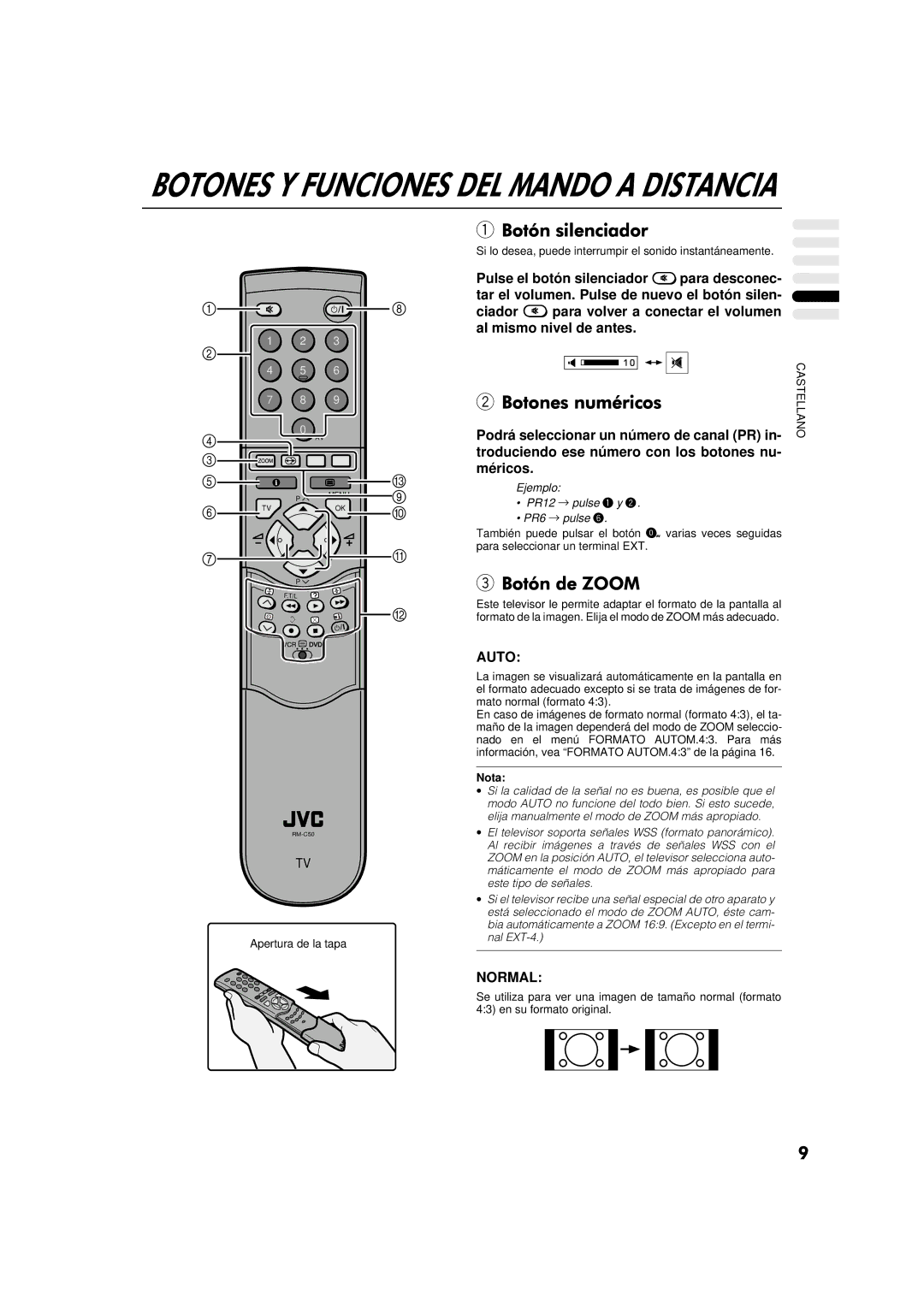 JVC AV-32WFT1EP, AV-28WFT1EP manual Si lo desea, puede interrumpir el sonido instantáneamente 