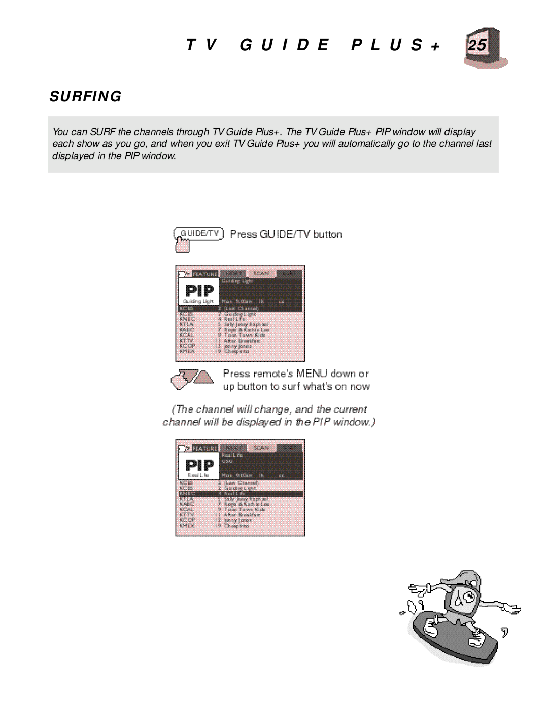 JVC AV-32980, AV-36980, AV-27980, AV 36980, AV-27980, AV-32980, AV-36980 manual Surfing 