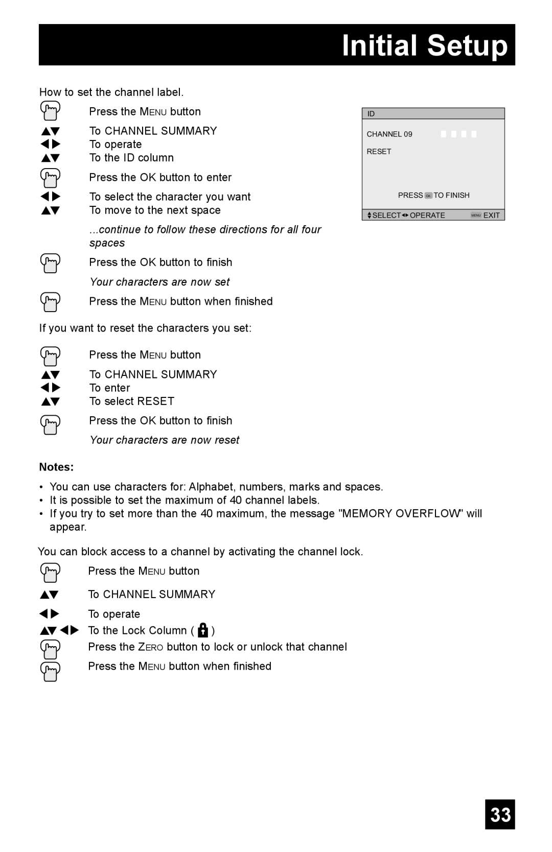 JVC AV-48WP55, AV-65WP55, AV-56WP55 manual Continue to follow these directions for all four spaces 