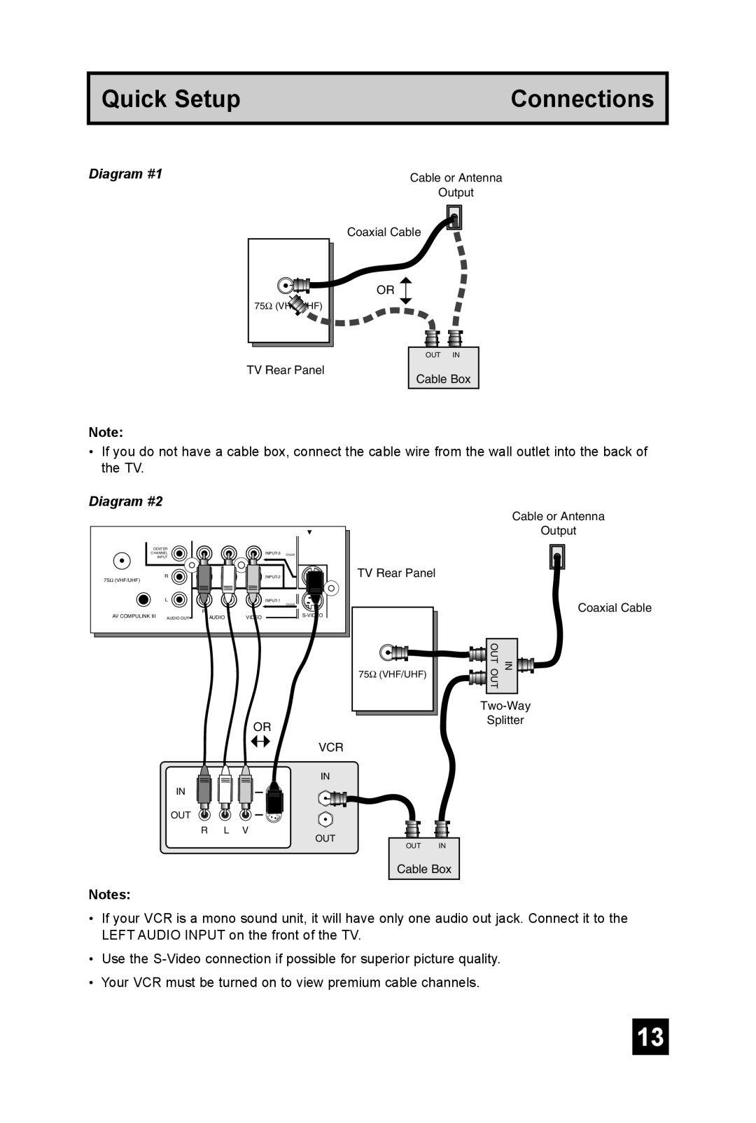 JVC AV 48P575, AV 56P575, AV-56P585 manual Diagram #1 