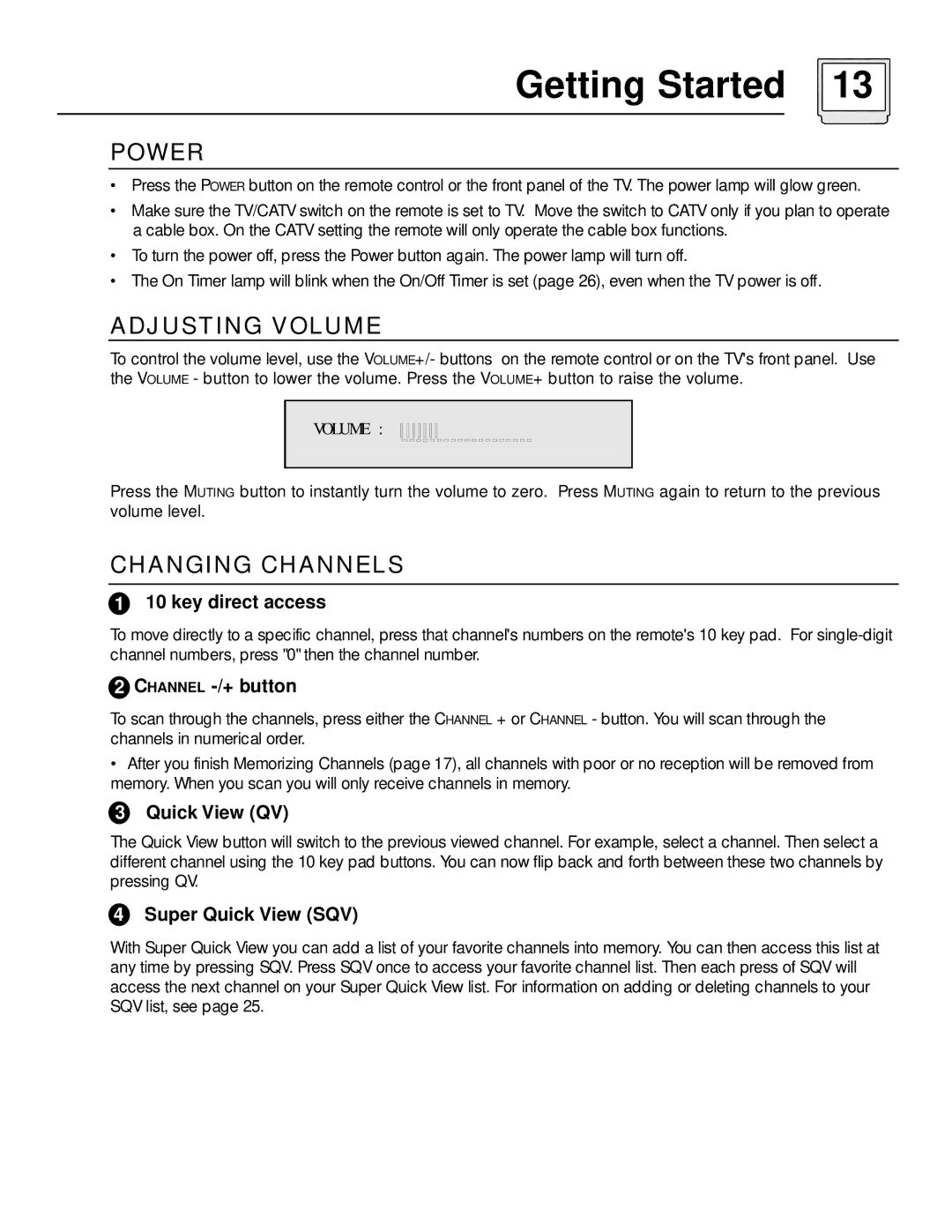 JVC AV 60D501 manual Power 