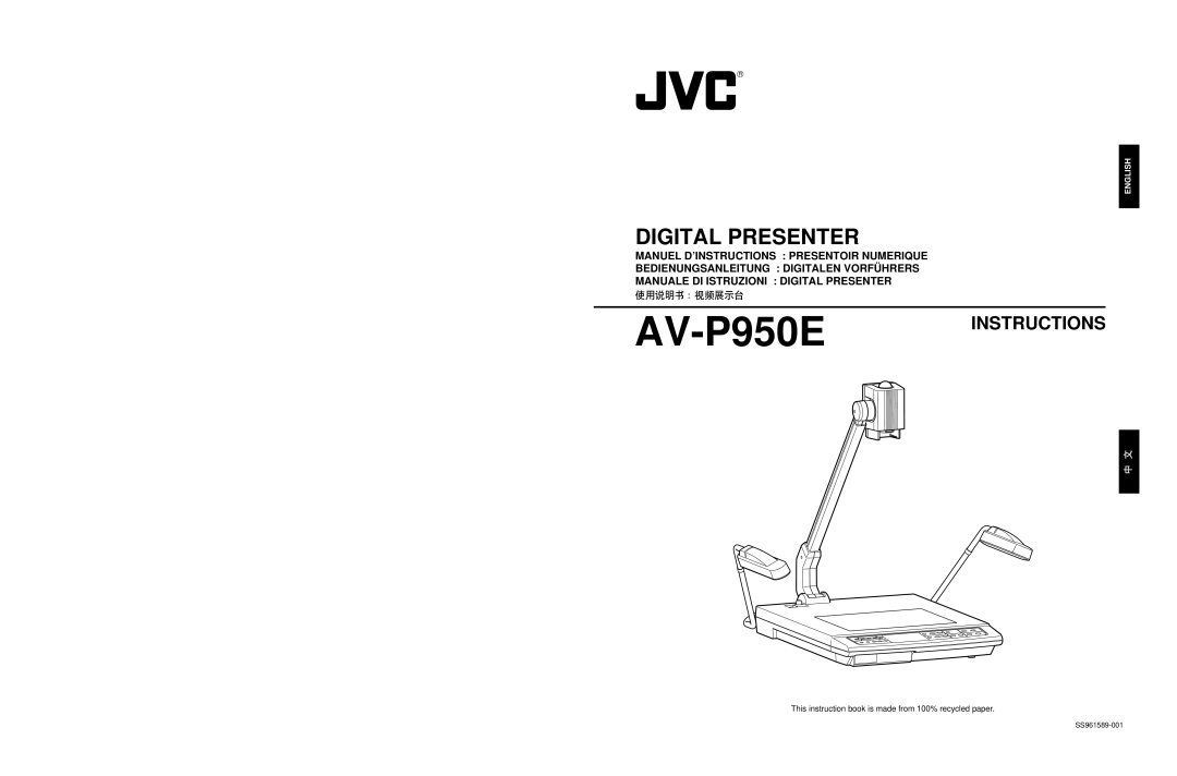 JVC AV-P950E manual Digital Presenter 