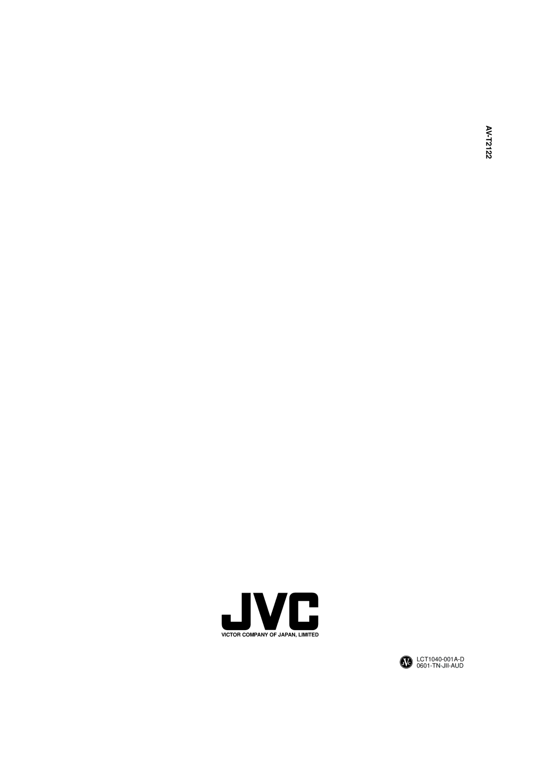 JVC AV-T2122 manual 