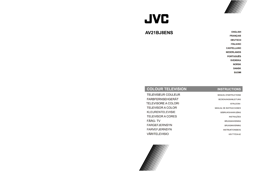 JVC AV21BJ8ENS manual 