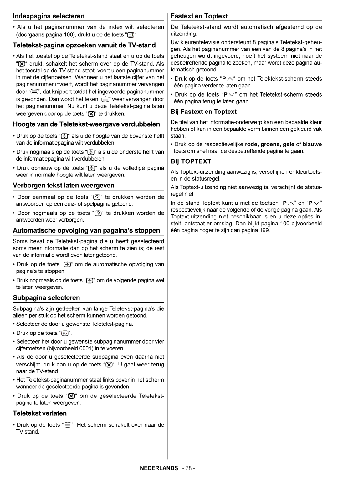 JVC AV28BT70EN manual Indexpagina selecteren, Teletekst-pagina opzoeken vanuit de TV-stand, Verborgen tekst laten weergeven 