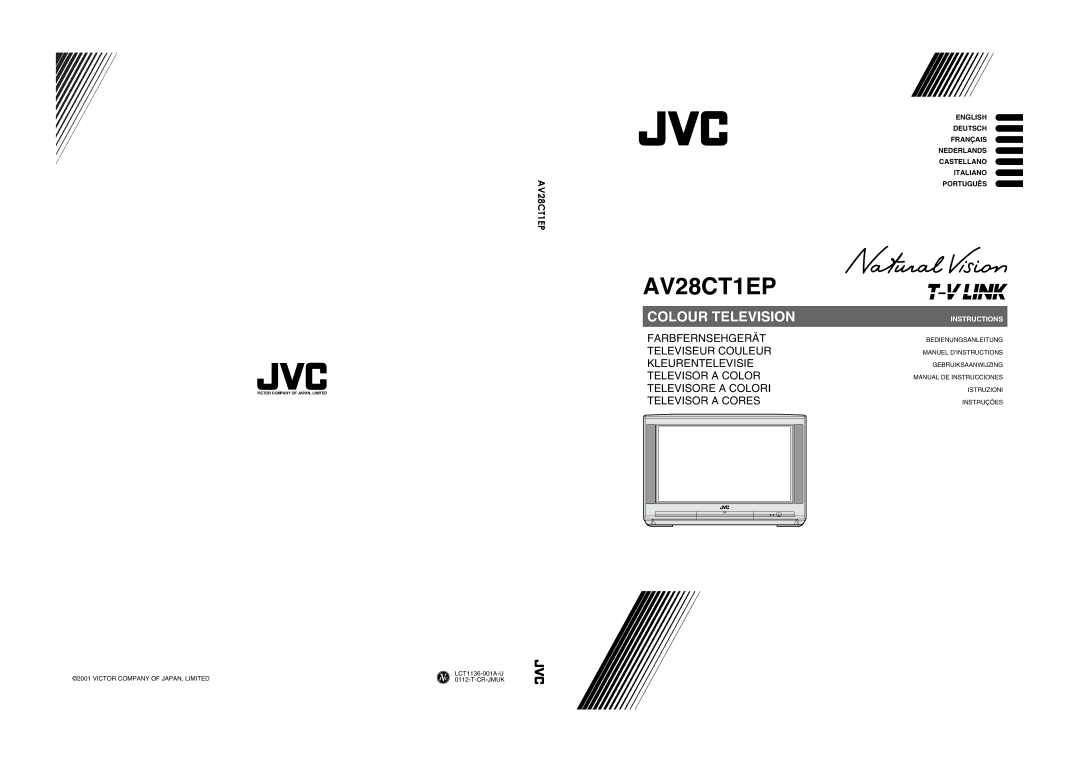 JVC AV28CT1EP manual 