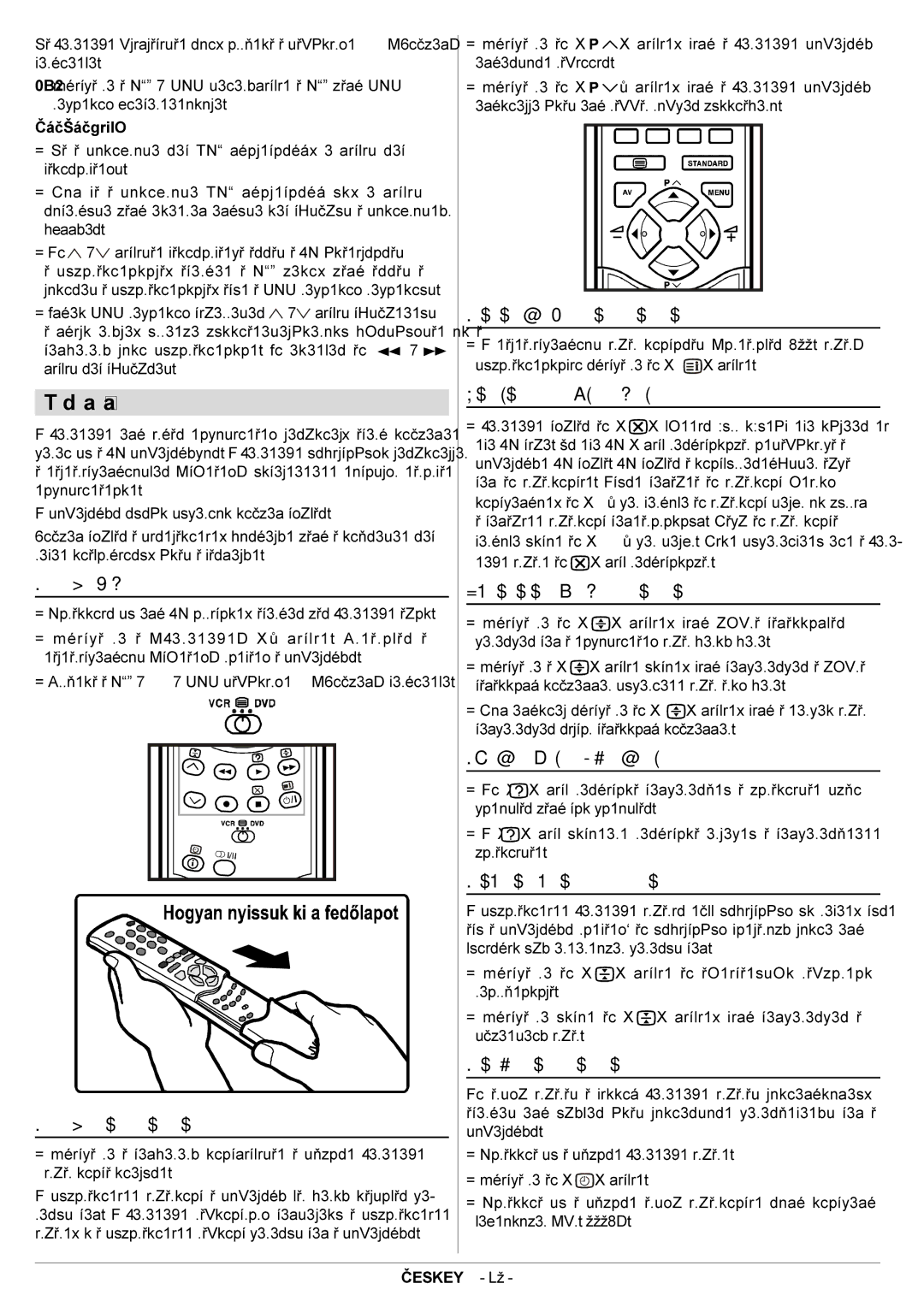 JVC AV29BF10EES manual Teletext mûködtetése, Teletext oldal kiválasztása, Tartalomjegyzék oldal kiválasztása 