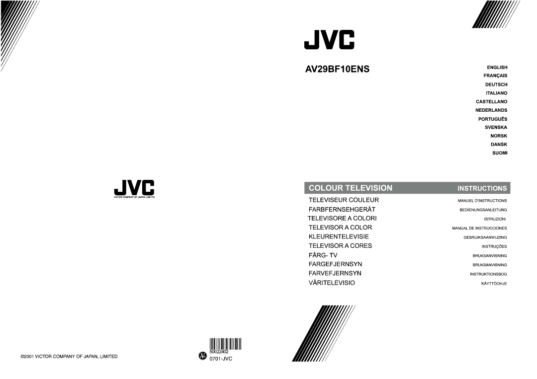 JVC AV29BF10ENS manual 