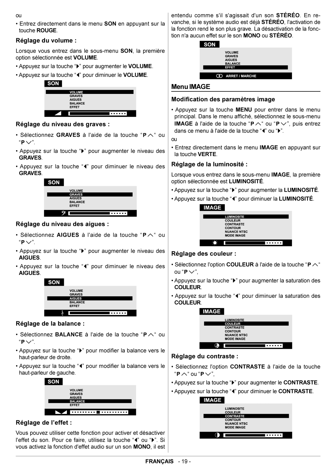 JVC AV29BF10EPS manual Menu Image 