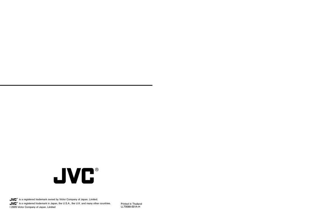 JVC BR-HD50E instruction manual 