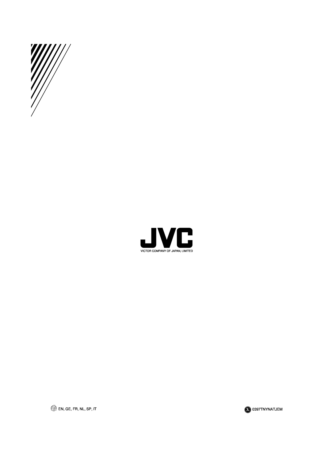 JVC CA-D351TR, CA-D551TR, CA-D451TR manual En, Ge, Fr, Nl, Sp, It, 0397TNYNATJEM, Victor Company Of Japan, Limited 